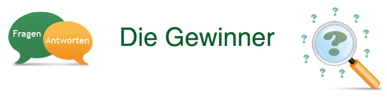 Die Gewinner des Gewinnspiels
